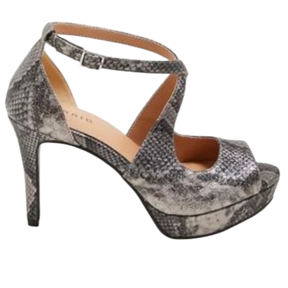 Torrid Faux Snake‎ Skin Strappy Platform Heel Sandal Size 9 Extra Wide - Picture 1 of 9